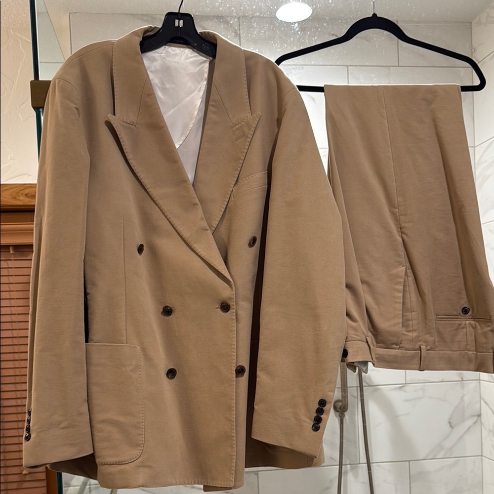 Todd Snyder Tan Mohair Suit